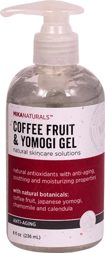 Mikanaturals Gel Antissinais Café e Yomogi - 237ml: Pele Radiante e Jovem