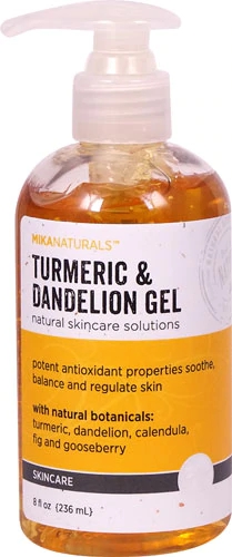Gel de Cúrcuma e Dente-de-Leão Mikanaturals Skincare 237ml: Revitalize Sua Pele Naturalmente