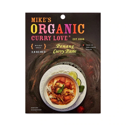 Mike's Organic Curry Love Curry Paste Penang - 80g: Autenticidade Picante e Sabor Intenso