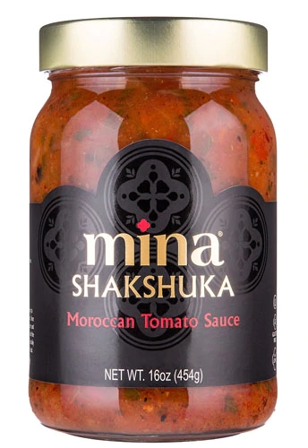 Molho de Tomate Marroquino Shakshuka Mina - 454g - Sabor Autêntico