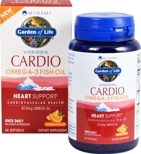 Minami Nutrition CARDIO Omega-3 Óleo de Peixe Laranja 60 Cápsulas Gelatinosas