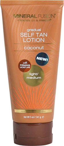 Loção Autobronzeadora Gradual Mineral Fusion Light/Medium Coco 142g - Bronzeado Natural e Hidratado