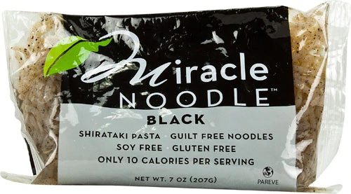 Macarrão Miracle Noodle Shirataki Angel Hair Preto Sem Glúten - 200g
