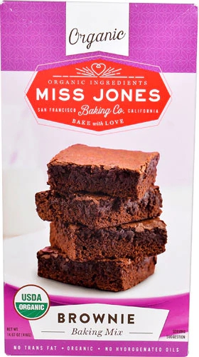 Mistura para Brownie Orgânico Miss Jones - 416g - Delícia Saudável Caseira