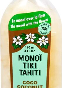 Óleo de Coco Monoi Tiare Tahiti Puro 118ml - Hidratação e Nutrição Profunda para Pele e Cabelos