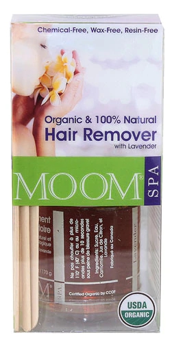 Kit Depilatório Orgânico Moom com Lavanda - 1 Kit (Remoção Natural dos Pelos)
