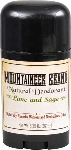 Desodorante Natural Mountaineer Brand Limão e Sálvia 92g - Higiene e Bem-Estar