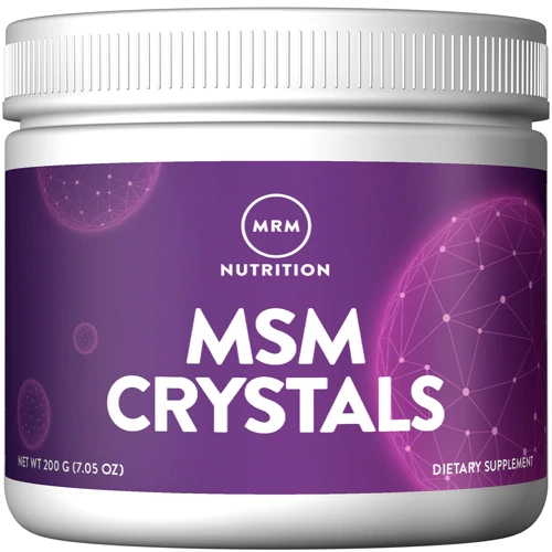 MRM MSM Crystals - Cristais de Metilsulfonilmetano 200g | Saúde das Articulações