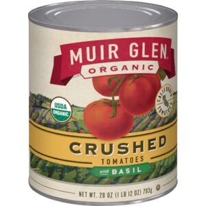 Tomate Picado Orgânico Muir Glen com Manjericão 794g | 28 fl oz