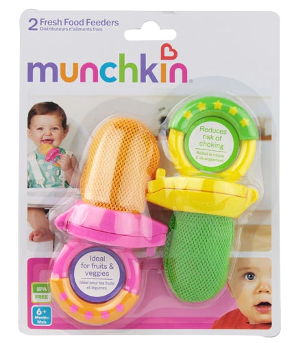 Kit 2 Alimentadores de Comida Fresca Munchkin - Introdução Alimentar Segura