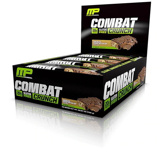 MusclePharm Combat Crunch Bars Chocolate Peanut Butter Cup - 12 Barras