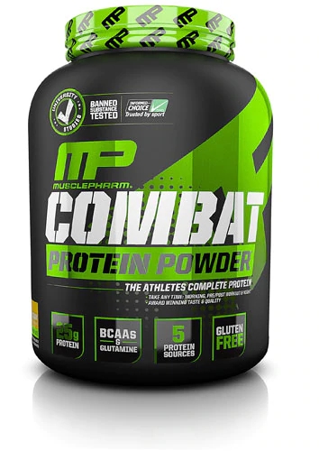 MusclePharm Combat Protein Powder® Banana Cream - 1.81kg - Whey Protein Isolado e Concentrado