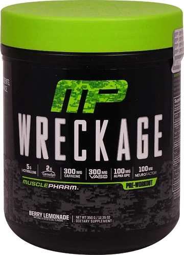 MusclePharm Wreckage™ Pré-Treino Berry Lemonade - 25 Porções | Energia e Foco Máximos