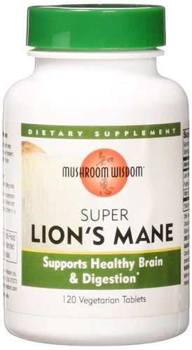 Mushroom Wisdom Super Lion's Mane -- 120 Vegetarian Tablets