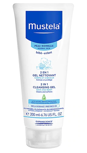 Mustela 2 in 1 Cleansing Gel Hair and Body -- 6.76 fl oz