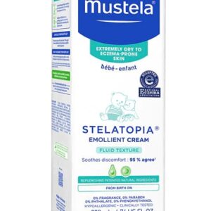 Mustela Stelatopia Creme Emoliente Sem Perfume 200ml - Pele Seca e Atópica