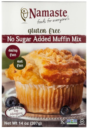 Mix para Muffin Sem Glúten e Sem Açúcar Adicionado Namaste Foods - 400g