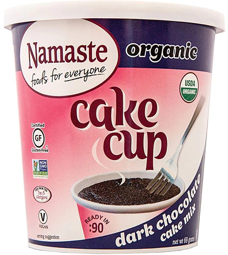 Namaste Foods Bolo de Caneca Orgânico Sem Glúten Chocolate Amargo - 1 Unidade
