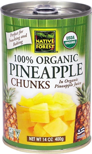 Abacaxi em Pedaços 100% Orgânico Native Forest - 400g