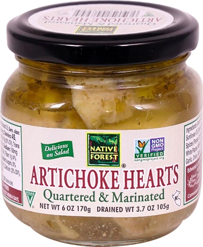 Native Forest Artichoke Hearts Quartered & Marinated -- 6 oz