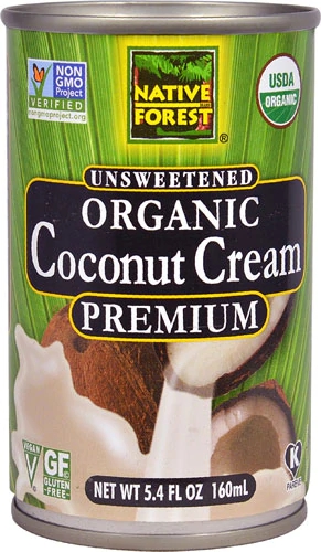 Creme de Coco Orgânico Puro Native Forest Sem Açúcar 153g - Sabor e Saúde Natural