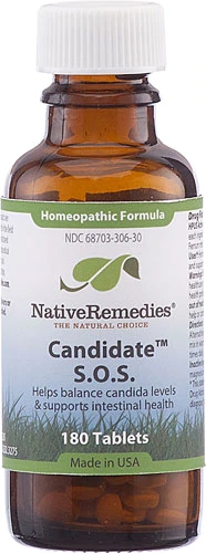 Native Remedies Candidate™ S.O.S. - 180 Comprimidos: Suporte Natural para o Bem-Estar