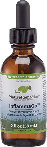 Native Remedies InflammaGo 60ml - Fórmula Homeopática para Bem-Estar e Alívio Natural
