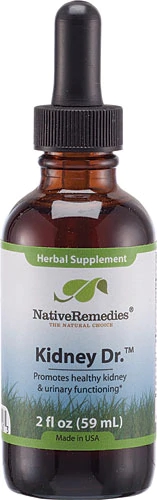 Native Remedies Kidney Dr.™ 59ml: Suporte Essencial para a Saúde Renal
