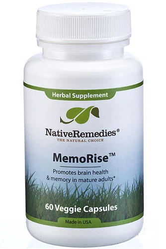 Native Remedies MemoRise™ - 60 Cápsulas Veggie para Memória e Foco