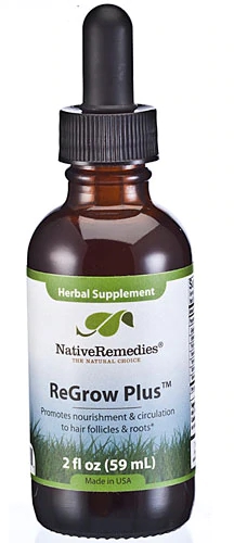 Native Remedies ReGrow Plus™: Suplemento Cabelo e Unhas 59ml