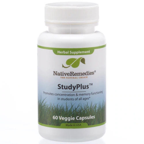 Native Remedies StudyPlus™ - 60 Cápsulas Veggie para Foco e Desempenho Mental