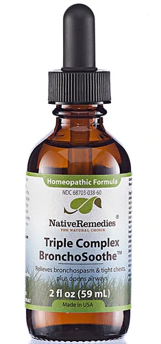 BronchoSoothe Native Remedies 59ml - Fórmula Homeopática para Bem-Estar Respiratório
