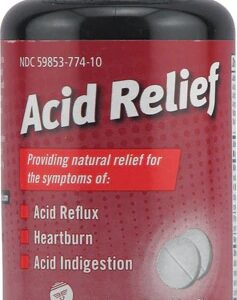 NatraBio Acid Relief - 100 Comprimidos Mastigáveis: Alívio Rápido para Azia e Indigestão