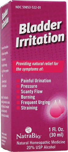 NatraBio Irritação na Bexiga - Alívio Natural 30ml