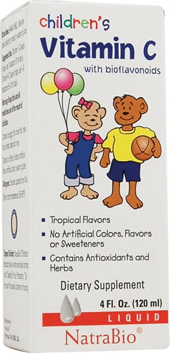 Vitamina C Infantil NatraBio com Bioflavonoides - 118ml