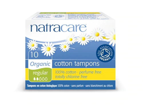 Absorventes Internos Orgânicos Natracare Regular sem Aplicador - 10 Unidades