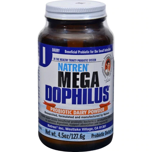 Natren Mega Dophilus Probiótico em Pó 128g - Saúde Intestinal e Imunidade