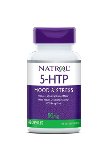 Natrol 5-HTP 50mg - 45 Cápsulas para Bem-Estar e Humor
