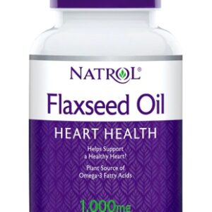 Natrol Óleo de Linhaça 1000mg - 90 Cápsulas Gelatinosas - Saúde e Bem-Estar