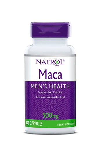 Natrol Maca 500mg 60 Cápsulas - Energia e Bem-Estar Natural