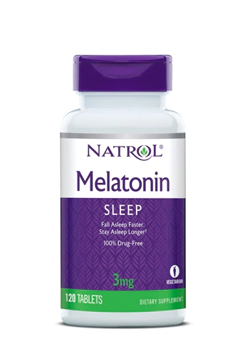 Natrol Melatonina 3mg - 120 Comprimidos para Sono Reparador
