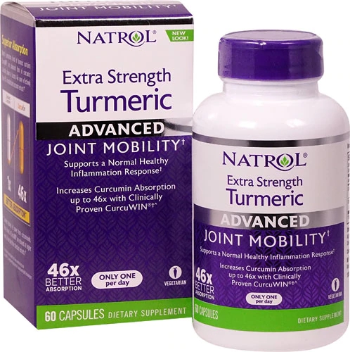 Natrol Cúrcuma Extra Força 60 Cápsulas - Potência e Bem-Estar