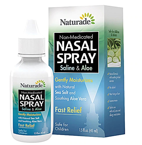 Naturade Spray Nasal Salino e Aloe Vera 44ml - Alívio Respiratório Natural