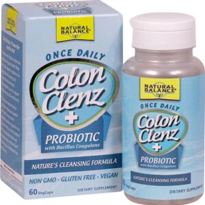Natural Balance Colon Clenz Plus 60 Cápsulas Vegetais - Limpeza Intestinal e Bem-Estar