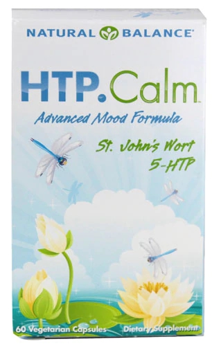 Natural Balance 5-HTP Calm Suplemento 60 Cápsulas Vegetarianas - Bem-Estar Natural
