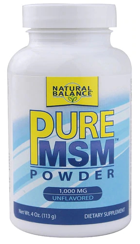MSM Puro 1000mg Natural Balance - 113g (Pó Sabor Neutro)