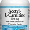 Comprar natural factors acetyl-l-carnitine -- 500 mg - 60 vegetarian capsules preço no brasil amino acids l-carnitine suplementos em oferta vitamins & supplements suplemento importado loja 1 online promoção -