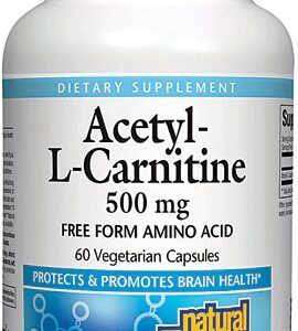 Natural Factors Acetil-L-Carnitina 500mg - 60 Cápsulas Vegetarianas