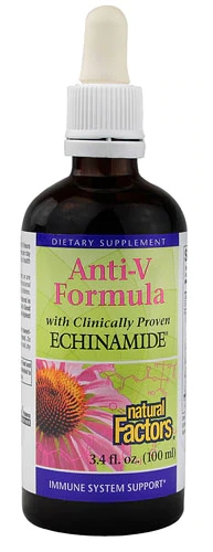 Natural Factors Anti-V Fórmula com Echinamide® 103ml - Suporte Imunológico Natural