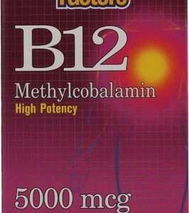 Natural Factors B12 Methylcobalamin -- 5000 mcg - 60 Chewable Tablets